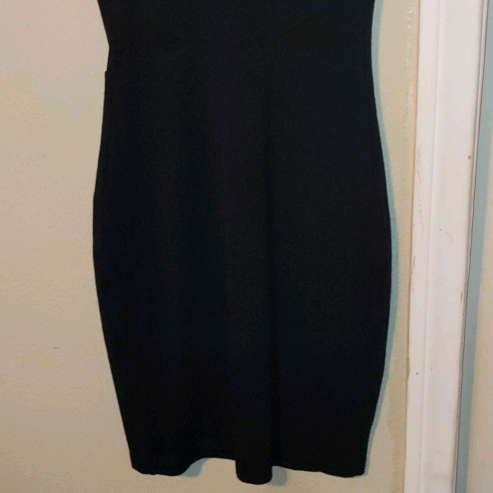 French Connection Viven Mesh Paneled Sheath Dress - Picture 10 of 12